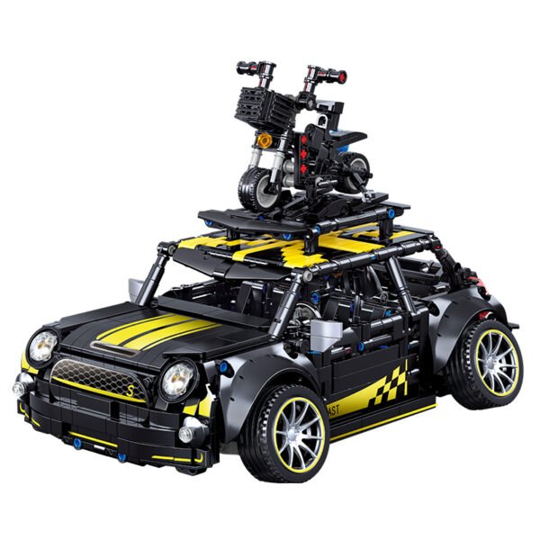 Конструктор широкофюзеляжного автомобиля MINI масштаба 1:14, состоит из 1489 деталей, подходит для лиц старше 14 лет.